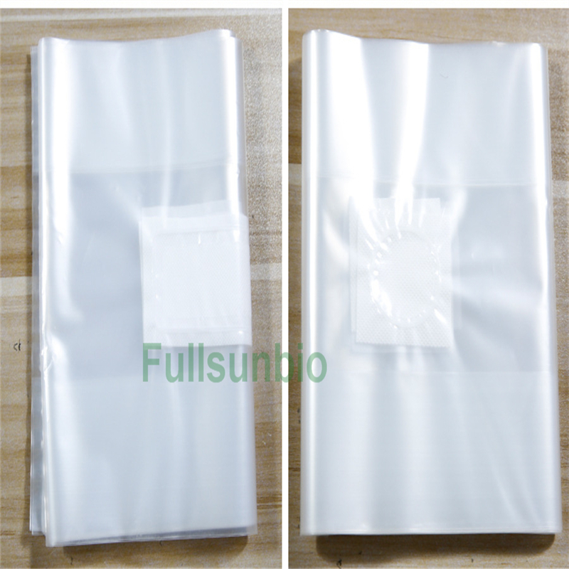 Customized High Temperature Resistance Breathable Large PP Plastic with Filter Patch Mushroom Grow Bags