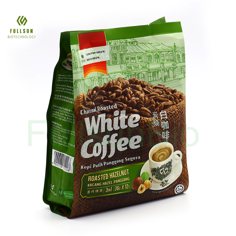 Custom Drawstring Biodegradable Compostable Stand up Pouch with Zipper for Tea/Bread/Food/Coffee