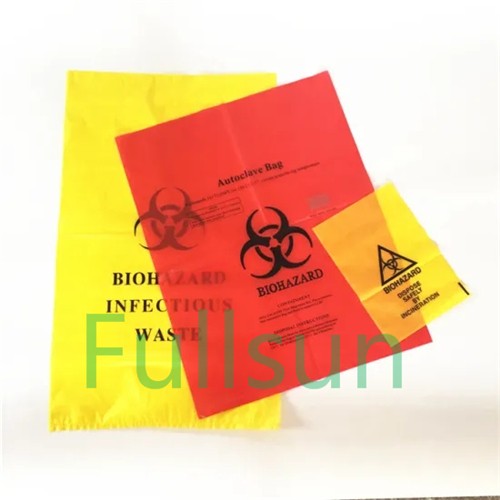 Biodegradable hospital biohazard medical waste garbage bag Compostable