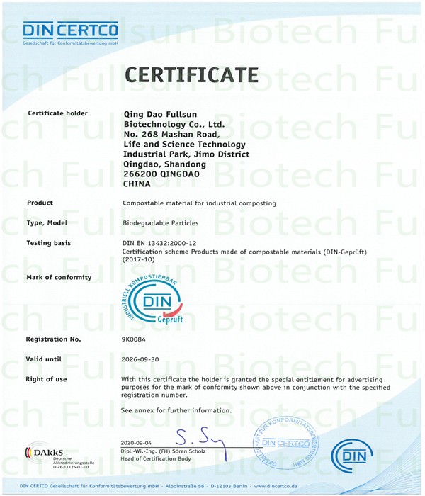 Compostable material for industrial composting